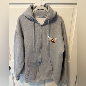 Stevie Nicks gray zip up hoodie sweatshirt Golddust concert tour 2005 xl x-large